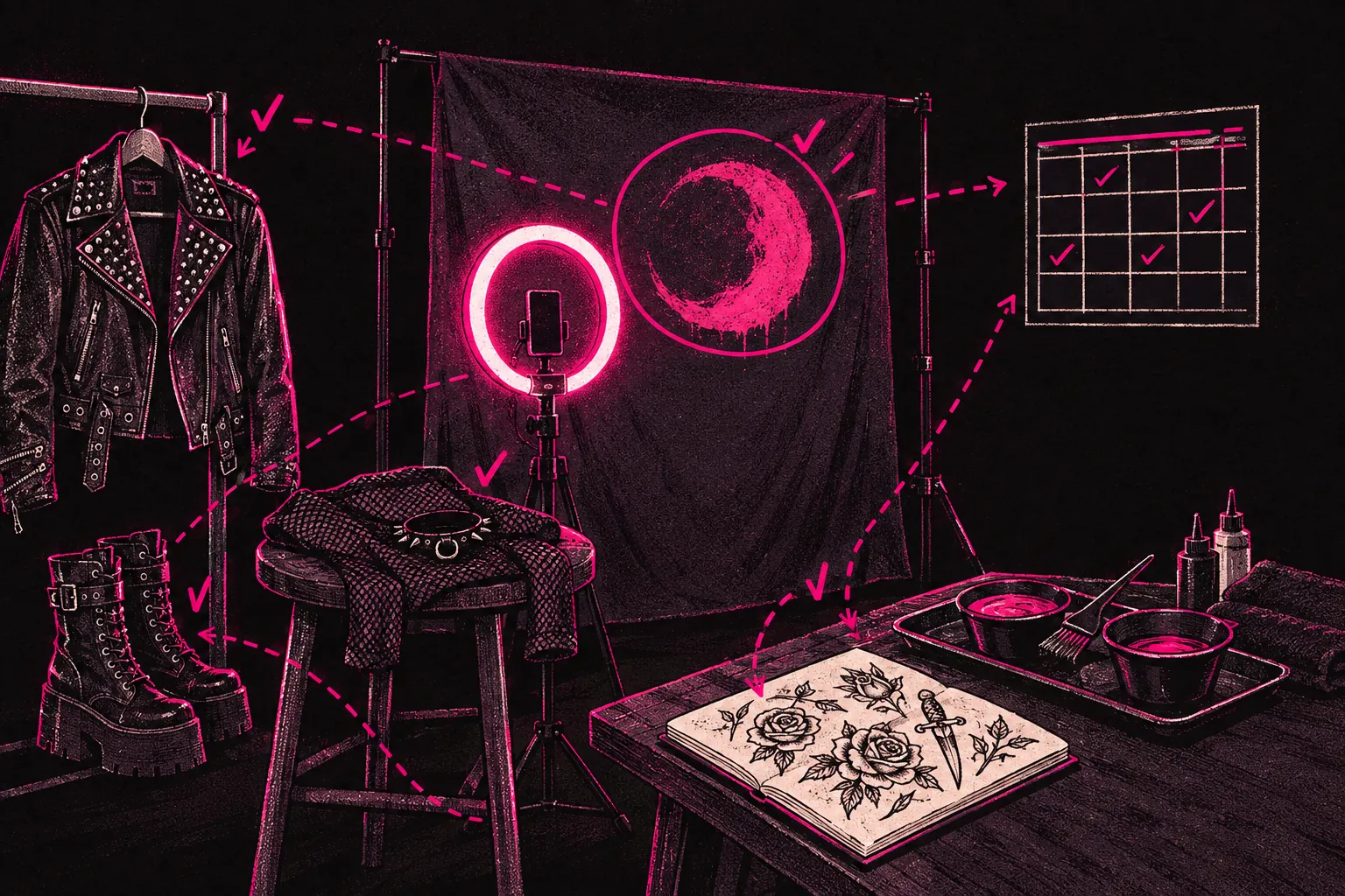 Cover illustration: Alt and Gothic OnlyFans: Building a Page Around Your Look