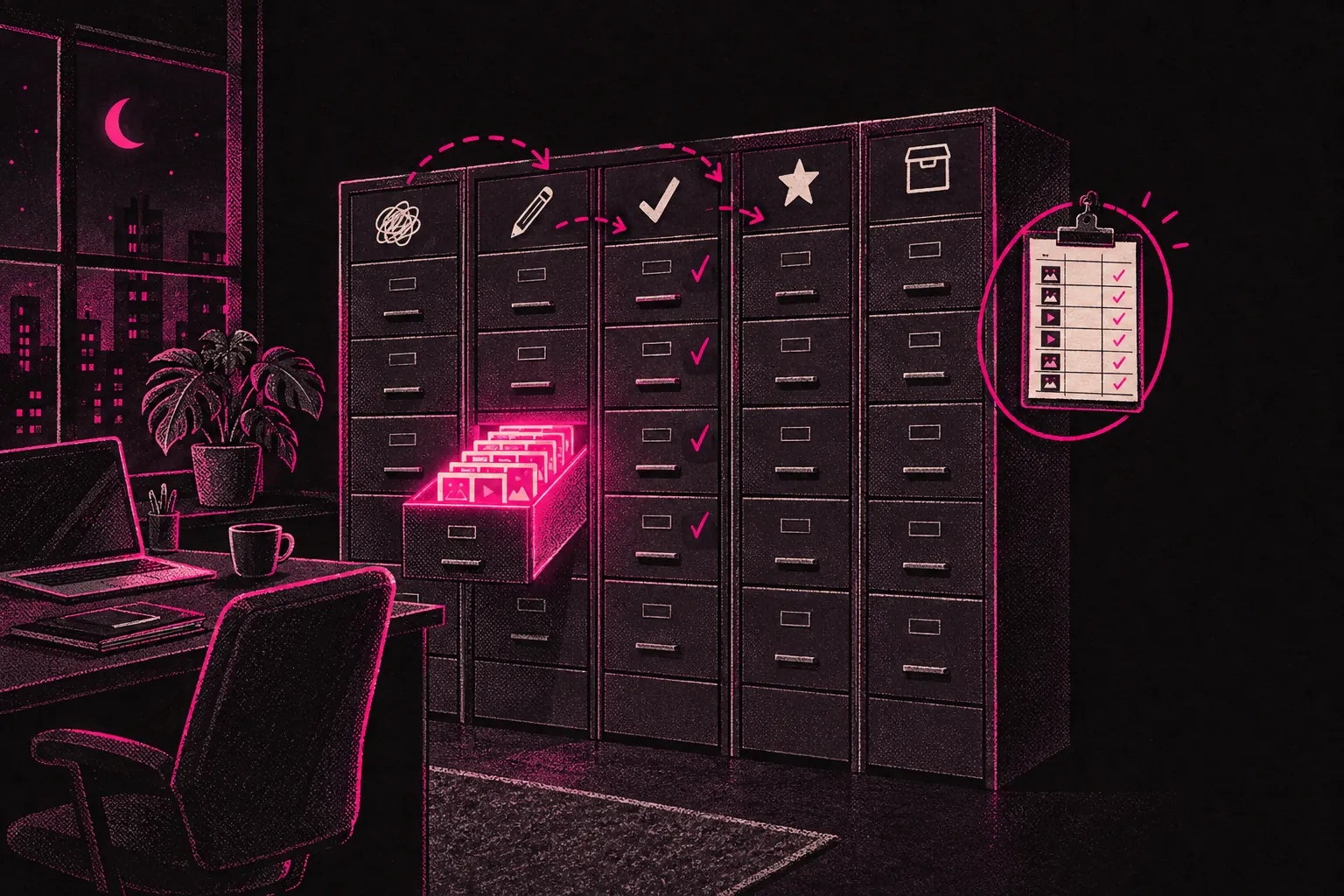 Cover illustration: Organising Your OnlyFans Content Vault: A System That Scales