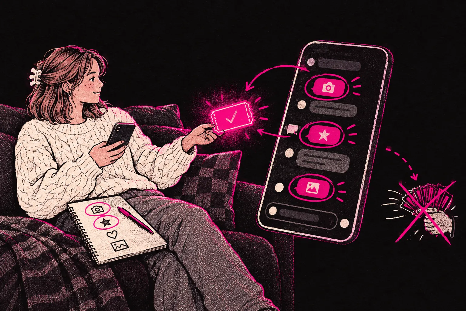 Cover illustration: Selling in DMs on OnlyFans: A Guide to Conversational Sales