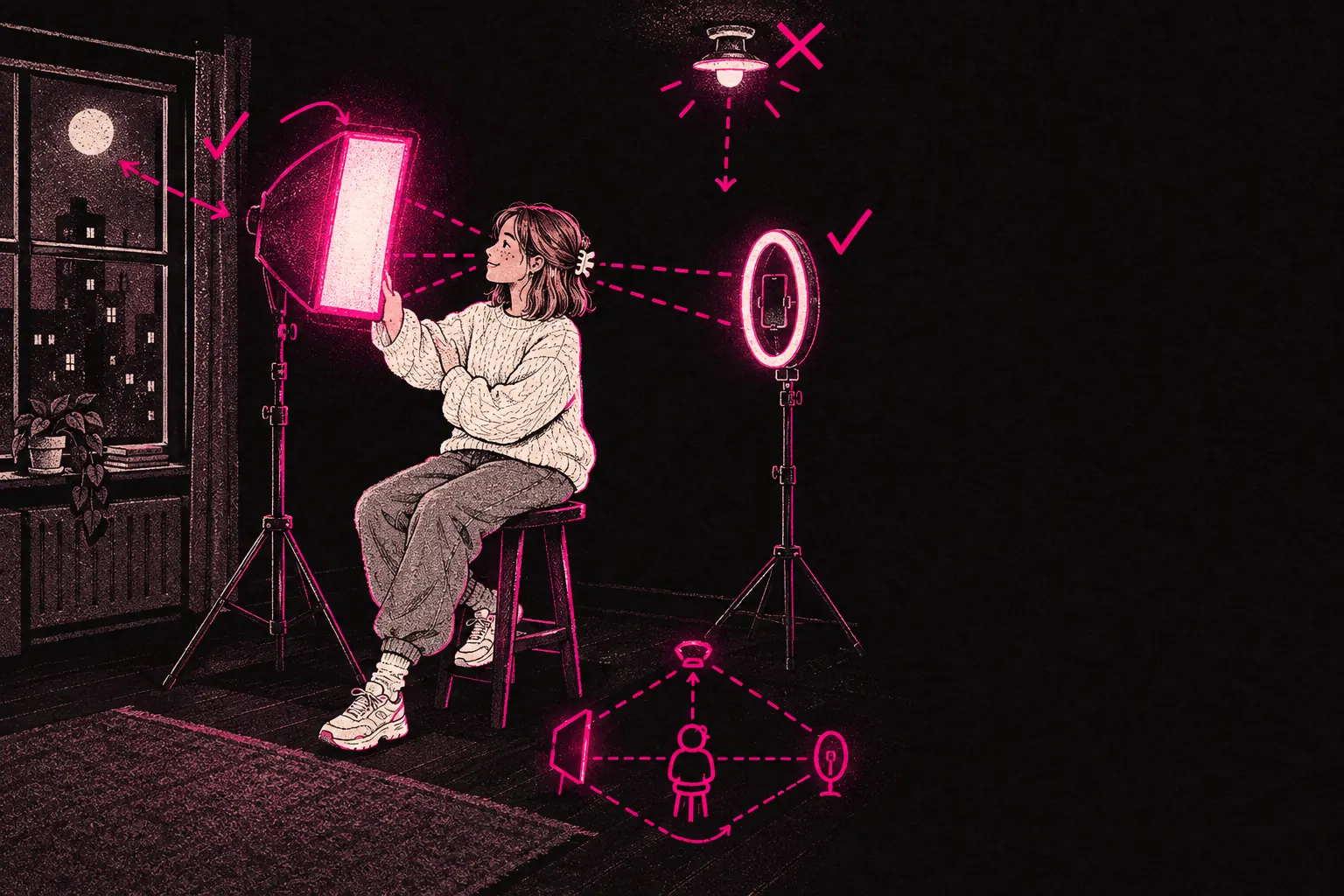 Cover illustration: OnlyFans Lighting Setup: Look Professional on Any Budget